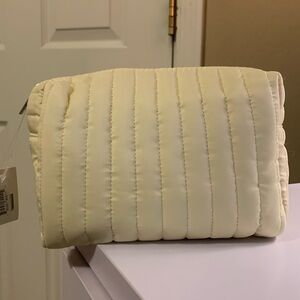 NEW Light Yellow Bloomingdale’s Puff Cosmetic Bag